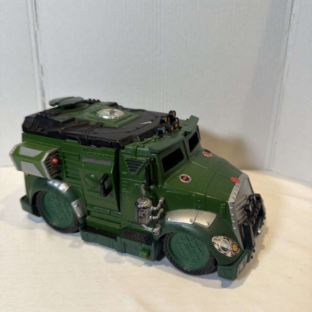 TMNT Shellraiser Sewer Battle Truck 2012 Playmates Toys Green Armored Van